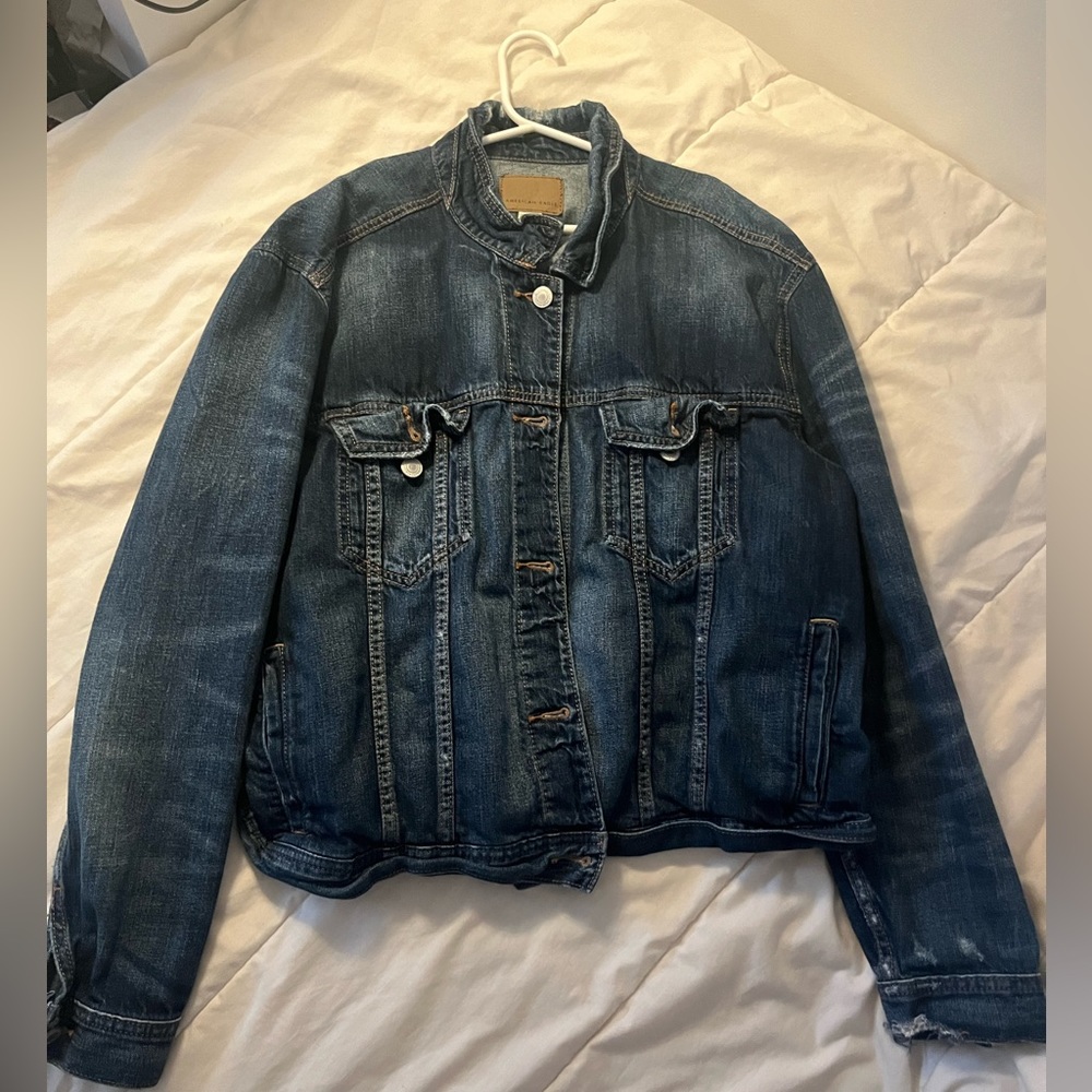 American Eagle Jean Jacket, Dark blue, Children’s XL